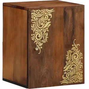 vidaXL Meuble mural Marron miel 38 x 33 x 48 cm Bois de mangue massif pas cher