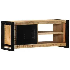 Comparateur de prix : vidaXL Meuble TV 80x30x35 cm bois massif de manguier brut