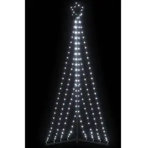 vidaXL Guirlande de sapin de Noël 339 LED blanc froid 182 cm pas cher