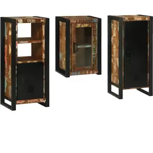 vidaXL Ensemble de mobilier de salle de bain Montage mural 3 pcs pas cher