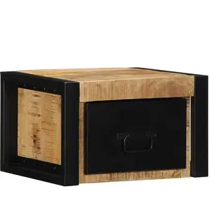 Comparateur de prix : vidaXL Tables de chevet 2 pcs 40x35x25 cm bois de manguier massif brut