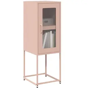 Comparateur de prix : vidaXL Buffet rose 36x39x107 cm acier laminé à froid