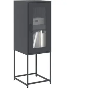 vidaXL Buffet anthracite 36x39x107 cm acier laminé à froid pas cher