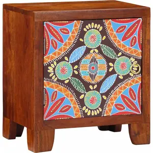 vidaXL Table de chevet 40x30x45 cm bois d'acacia massif pas cher