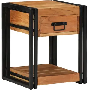 vidaXL Tables De Nuit Vidaxl 2 Pcs 40x40x50 Cm En Bois D¿Acacia pas cher