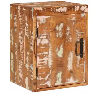 vidaXL Table de chevet Marron 35 x 33 x 48 cm Bois massif récupéré pas cher