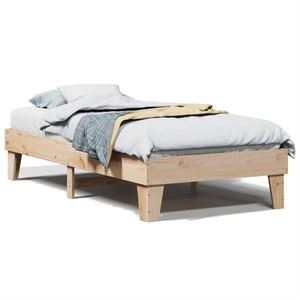 Comparateur de prix : vidaXL Vidaxl Cadre De Lit Sans Matelas 90x190 Cm Bois De Pin Massif
