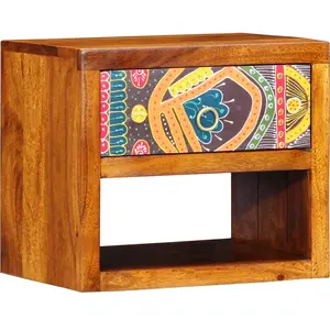 vidaXL Table De Chevet Vidaxl 40x35x35 Cm En Bois Massif D'acacia pas cher