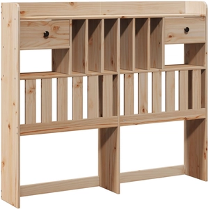 vidaXL Tête de lit avec rangement 135 cm bois massif de pin pas cher