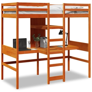 vidaXL Cadre de lit superposé sans matelas 75x190cm bois de pin massif pas cher