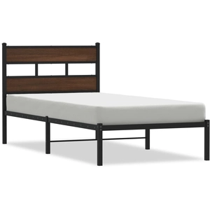 vidaXL Cadre de lit sans matelas avec tête de lit 90x200 cm pas cher