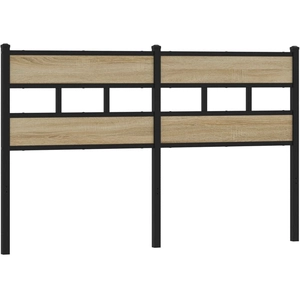vidaXL Tête de lit chêne sonoma 160 cm fer et bois d’ingénierie pas cher