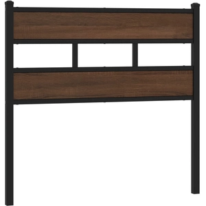 vidaXL Tête de lit chêne marron 120 cm acier et bois d'ingénierie pas cher