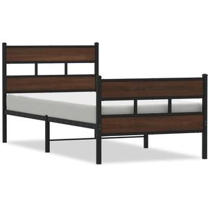 vidaXL Cadre de lit sans matelas avec tête de lit pied de lit 80x200cm pas cher