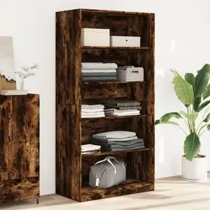 Comparateur de prix : vidaXL Garde-robe chêne fumé 100x50x200 cm bois d'ingénierie