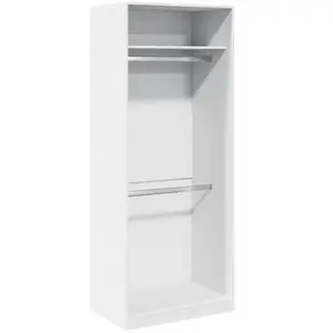Comparateur de prix : vidaXL Garde-robe blanc 80x50x200 cm bois d'ingénierie