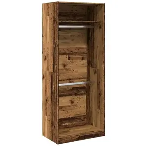 Comparateur de prix : vidaXL Garde-robe vieux bois 80x50x200 cm bois d'ingénierie
