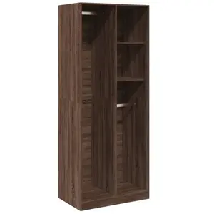 vidaXL Garde-robe chêne marron 80x50x200 cm bois d'ingénierie pas cher