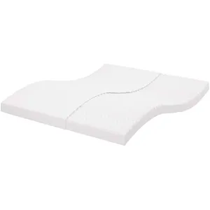 Matelas en mousse blanc 160x220 cm 7 zones dureté 20 ILD vidaXL pas cher
