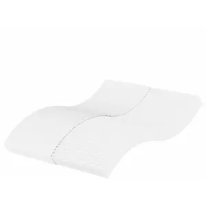 vidaXL Matelas en mousse blanc 140x220 cm dureté H2 H3 pas cher