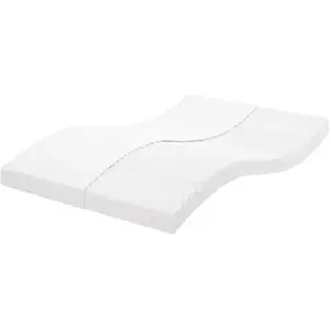 Comparateur de prix : vidaXL Matelas en mousse blanc 120x210 cm 7 zones dureté 20 ILD