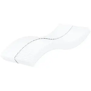 vidaXL Matelas en mousse blanc 100x220 cm dureté H2 H3 pas cher