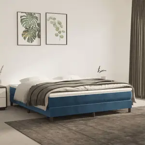 vidaXL Matelas de lit à ressorts ensachés 160x210x20 cm velours pas cher