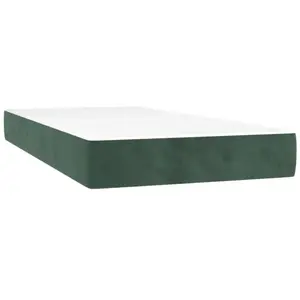 vidaXL Matelas de lit à ressorts ensachés 100x210x20 cm velours pas cher