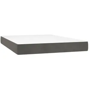 vidaXL Matelas de lit à ressorts ensachés 120x210x20 cm velours pas cher