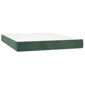vidaXL Matelas de lit à ressorts ensachés 120x210x20 cm velours pas cher