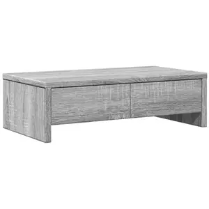 Comparateur de prix : vidaXL Support de moniteur avec tiroirs sonoma gris bois d'ingénierie