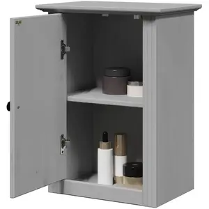 vidaXL Armoire murale de salle de bain BODO gris 44x30x60 cm pas cher