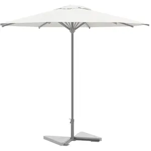 vidaXL Plaques de poids de parasol 2 pcs triangulaire granit gris 14kg pas cher