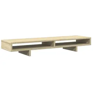 Comparateur de prix : vidaXL Support de moniteur chêne sonoma 100x27x15 cm bois d'ingénierie