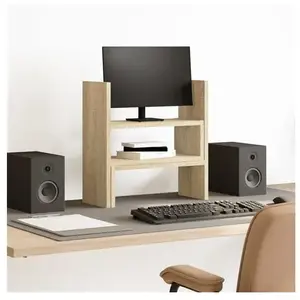 Comparateur de prix : vidaXL Organiseur de bureau réglable chêne sonoma bois d'ingénierie