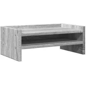 Comparateur de prix : vidaXL Support de moniteur sonoma gris 42x24x16 cm bois d'ingénierie