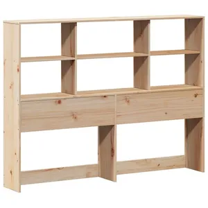 Comparateur de prix : Tête de lit avec rangement 160 cm bois massif de pin Vidaxl Natural