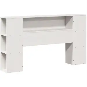 vidaXL Vidaxl Tête De Lit Avec Rangement Blanc 160 Cm Bois Massif De Pin pas cher