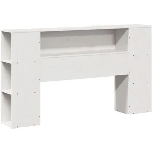 vidaXL Vidaxl Tête De Lit Avec Rangement Blanc 150 Cm Bois Massif De Pin pas cher