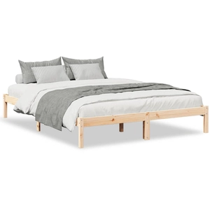 Comparateur de prix : vidaXL Cadre de lit extra long sans matelas 160x210 cm bois massif pin