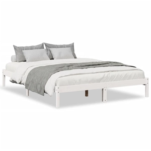 vidaXL Cadre de lit extra long sans matelas 160x210 cm bois massif pin pas cher