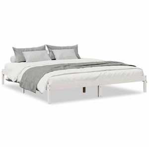 vidaXL Cadre de lit extra long sans matelas 200x210 cm bois massif pin pas cher