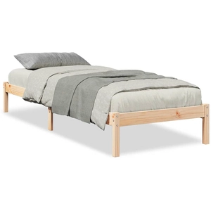 vidaXL Cadre de lit extra long sans matelas 90x210 cm bois massif pin pas cher