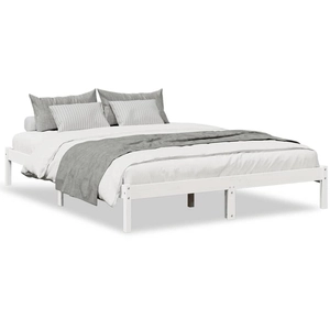 vidaXL Cadre de lit extra long sans matelas 160x220 cm bois massif pin pas cher