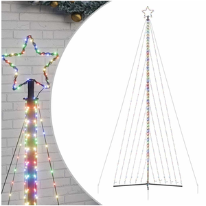 vidaXL Guirlande de sapin de Noël 789 LED colorées 476 cm pas cher