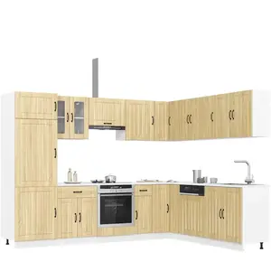 Comparateur de prix : vidaXL Ensemble d'armoires de cuisine 14 pcs Lucca bois d'ingénierie