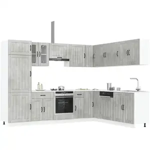 Comparateur de prix : vidaXL Ensemble d'armoires de cuisine 14 pcs Lucca bois d'ingénierie