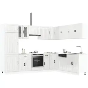 vidaXL Ensemble d'armoires de cuisine 14 pcs Lucca bois d'ingénierie pas cher