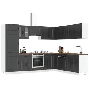 Comparateur de prix : vidaXL Ensemble d'armoires de cuisine 14 pcs Kalmar bois d'ingénierie
