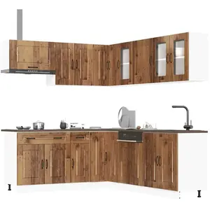 vidaXL Ensemble d'armoires de cuisine 11 pcs Kalmar bois d'ingénierie pas cher